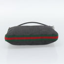 GUCCI Shoulder Bag Canvas Black Silver 01233 Auth ep15337-9