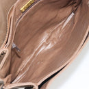 FENDI Zucchino Shoulder Bag PVC Leather Brown Auth ep15338-12