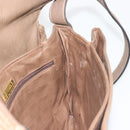 FENDI Zucchino Shoulder Bag PVC Leather Brown Auth ep15338-22