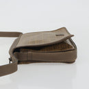 FENDI Zucchino Shoulder Bag PVC Leather Brown Auth ep15338-4