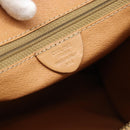 CELINE Macadam Tote Bag PVC Leather Brown Gold Tone Auth ep15343-15