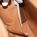 CELINE Macadam Tote Bag PVC Leather Brown Gold Tone Auth ep15343-18