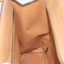 CELINE Macadam Tote Bag PVC Leather Brown Gold Tone Auth ep15343-19
