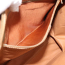CELINE Macadam Tote Bag PVC Leather Brown Gold Tone Auth ep15343-22