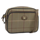 Burberrys Nova Check Shoulder Bag Canvas Beige Gold Tone Auth ep15344-1