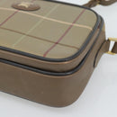 Burberrys Nova Check Shoulder Bag Canvas Beige Gold Tone Auth ep15344-9