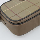Burberrys Nova Check Shoulder Bag Canvas Beige Gold Tone Auth ep15344-14
