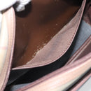 Burberrys Nova Check Shoulder Bag Canvas Beige Gold Tone Auth ep15344-20