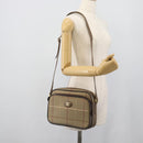 Burberrys Nova Check Shoulder Bag Canvas Beige Gold Tone Auth ep15344-21