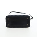 Christian Dior Canage Lady Dior Hand Bag Lamb Skin 2way Black Auth ep15345SAM-11