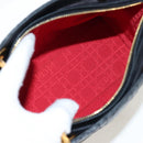 Christian Dior Canage Lady Dior Hand Bag Lamb Skin 2way Black Auth ep15345SAM-19