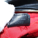 Christian Dior Canage Lady Dior Hand Bag Lamb Skin 2way Black Auth ep15345SAM-24