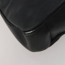 GUCCI Bamboo Hand Bag Leather 2way Black Gold Tone 001 0166 1577 Auth ep15347-15