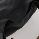 GUCCI Bamboo Hand Bag Leather 2way Black Gold Tone 001 0166 1577 Auth ep15347-6