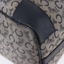 CELINE C Sulky Boston Bag Canvas Navy Gold Tone Auth ep15354-11