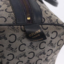 CELINE C Sulky Boston Bag Canvas Navy Gold Tone Auth ep15354-18
