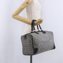 CELINE C Sulky Boston Bag Canvas Navy Gold Tone Auth ep15354-23