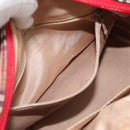 BURBERRY Nova Check Hand Bag Canvas 2way Beige Red Auth ep15355A-20