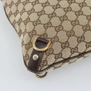 GUCCI GG Canvas Shoulder Bag Beige Gold Tone 131326 Auth ep15356A-16