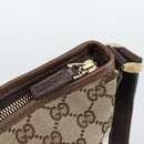 GUCCI GG Canvas Shoulder Bag Beige Gold Tone 131326 Auth ep15356A-10