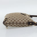 GUCCI GG Canvas Shoulder Bag Beige Gold Tone 131326 Auth ep15356A-4