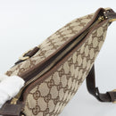 GUCCI GG Canvas Shoulder Bag Beige Gold Tone 131326 Auth ep15356A-6