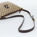 GUCCI GG Canvas Shoulder Bag Beige Gold Tone 131326 Auth ep15356A-7
