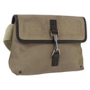 GUCCI Waist Bag Canvas Beige Silver 92543 Auth ep15357-1