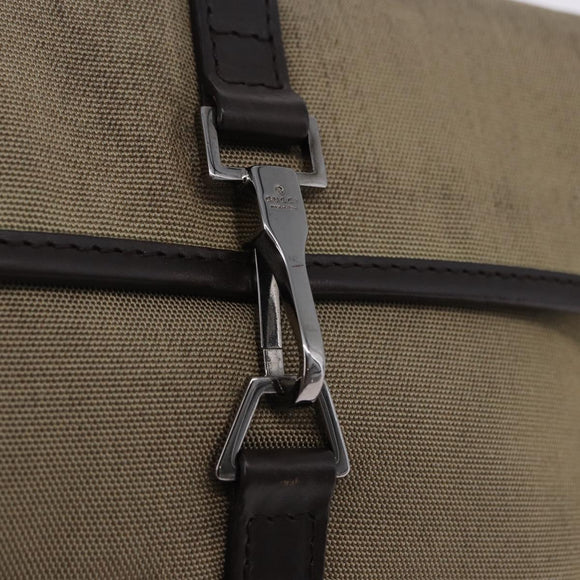 GUCCI Waist Bag Canvas Beige Silver 92543 Auth ep15357