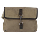 GUCCI Waist Bag Canvas Beige Silver 92543 Auth ep15357-13
