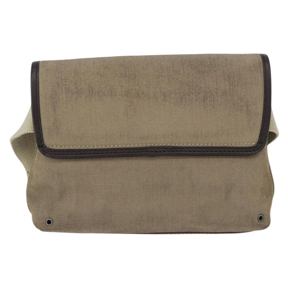 GUCCI Waist Bag Canvas Beige Silver 92543 Auth ep15357