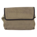 GUCCI Waist Bag Canvas Beige Silver 92543 Auth ep15357-2