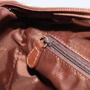 BURBERRY Nova Check Hand Bag PVC Leather Beige Gold Tone Auth ep15358A-19