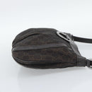 GUCCI GG Canvas Shoulder Bag Outlet Brown Silver 265691 Auth ep15359-4