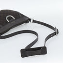 GUCCI GG Canvas Shoulder Bag Outlet Brown Silver 265691 Auth ep15359-7