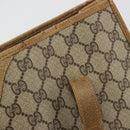 GUCCI GG Supreme Tote Bag PVC Leather Beige Gold Tone 56 02 998 Auth ep15360-16