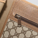 GUCCI GG Supreme Tote Bag PVC Leather Beige Gold Tone 56 02 998 Auth ep15360-22