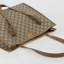 GUCCI GG Supreme Tote Bag PVC Leather Beige Gold Tone 56 02 998 Auth ep15360-6