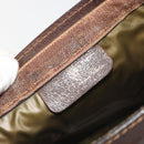 GUCCI GG Supreme Clutch Bag PVC Leather Beige Brown Auth ep15361-9