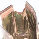 GUCCI GG Supreme Clutch Bag PVC Leather Beige Brown Auth ep15361-12