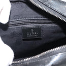 GUCCI GG Implementation Shoulder Bag PVC Black Silver 233268 Auth ep15366A-18