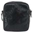 GUCCI GG Implementation Shoulder Bag PVC Black Silver 233268 Auth ep15366A-2