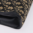 Christian Dior Trotter Canvas Shoulder Bag Navy Gold Tone Auth ep15368A-10