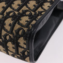 Christian Dior Trotter Canvas Shoulder Bag Navy Gold Tone Auth ep15368A-13