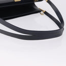 Christian Dior Trotter Canvas Shoulder Bag Navy Gold Tone Auth ep15368A-7