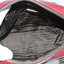 PRADA Hand Bag Leather Red Black Auth ep15370-11
