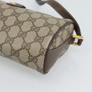 GUCCI GG Supreme Shoulder Bag PVC Leather Beige Gold Tone 89 02 018 Auth ep15372-9