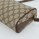GUCCI GG Supreme Shoulder Bag PVC Leather Beige Gold Tone 89 02 018 Auth ep15372-15
