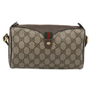 GUCCI GG Supreme Shoulder Bag PVC Leather Beige Gold Tone 89 02 018 Auth ep15372-13