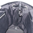Christian Dior Canage Hand Bag Canvas Black Silver Auth ep15375-19